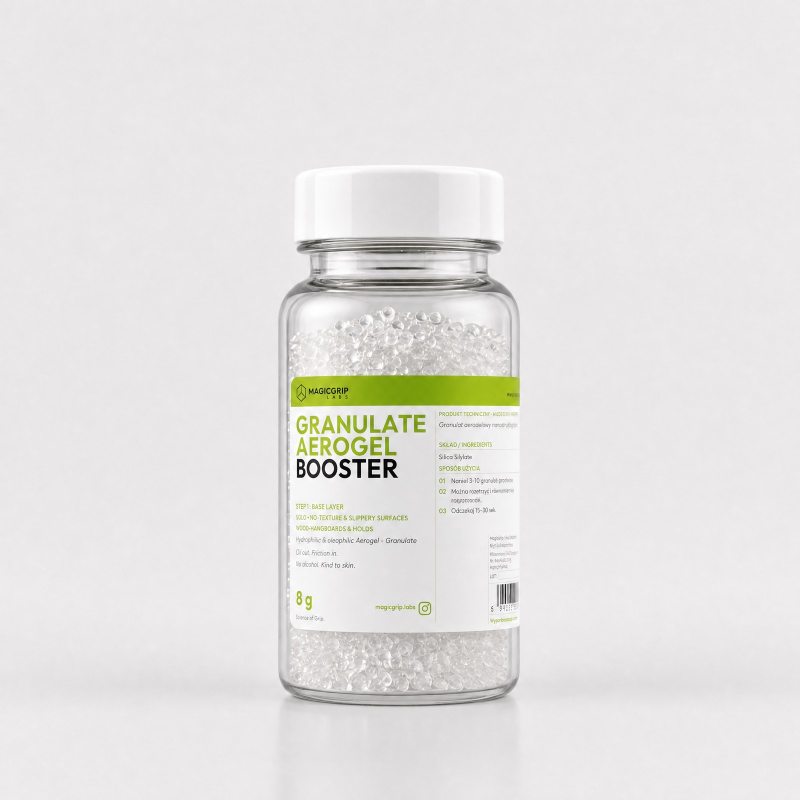 Product mockup GS-01 GRANULATE AEROGEL