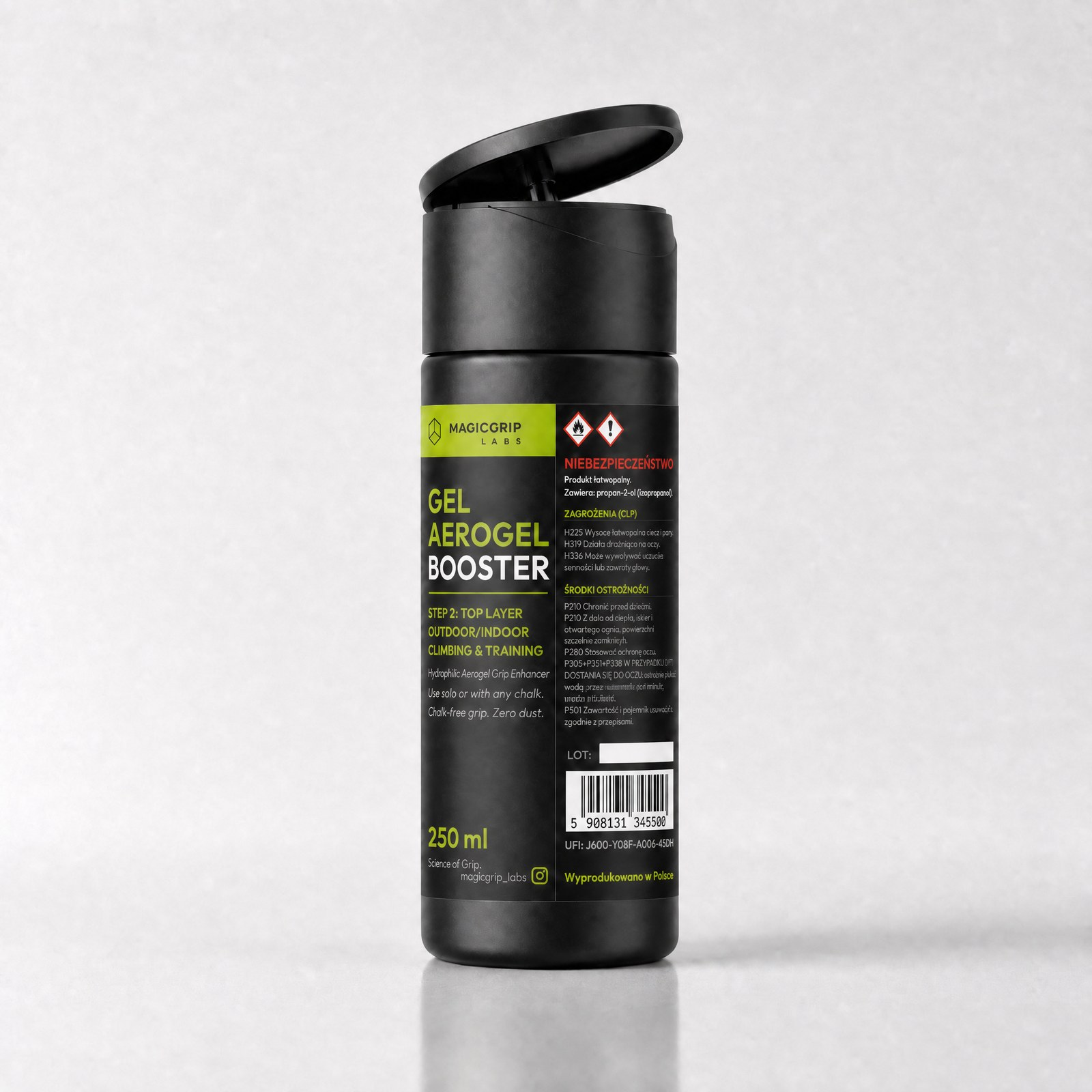 Product mockup GSG-03 GEL AEROGEL 250ml